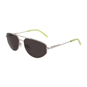 DKNY DK117S Women's Sunglasses – Satin Silver / Kiwi, 57mm