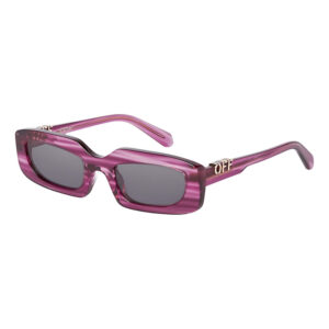 Off-White OERI13CRENTON Women's Sunglasses β Striped Purple / Dark Grey, 52mm