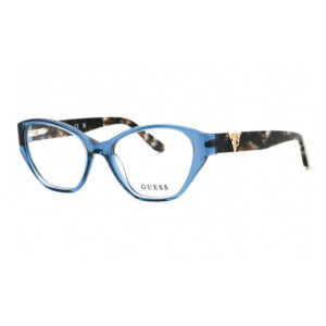 Guess GU50162 Women's Eyeglasses β Shiny Blue, 51mm