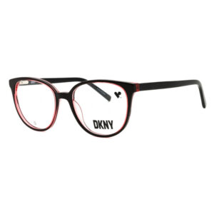 DKNY DK5059 Women's Eyeglasses β Black/Coral Laminate, 51mm