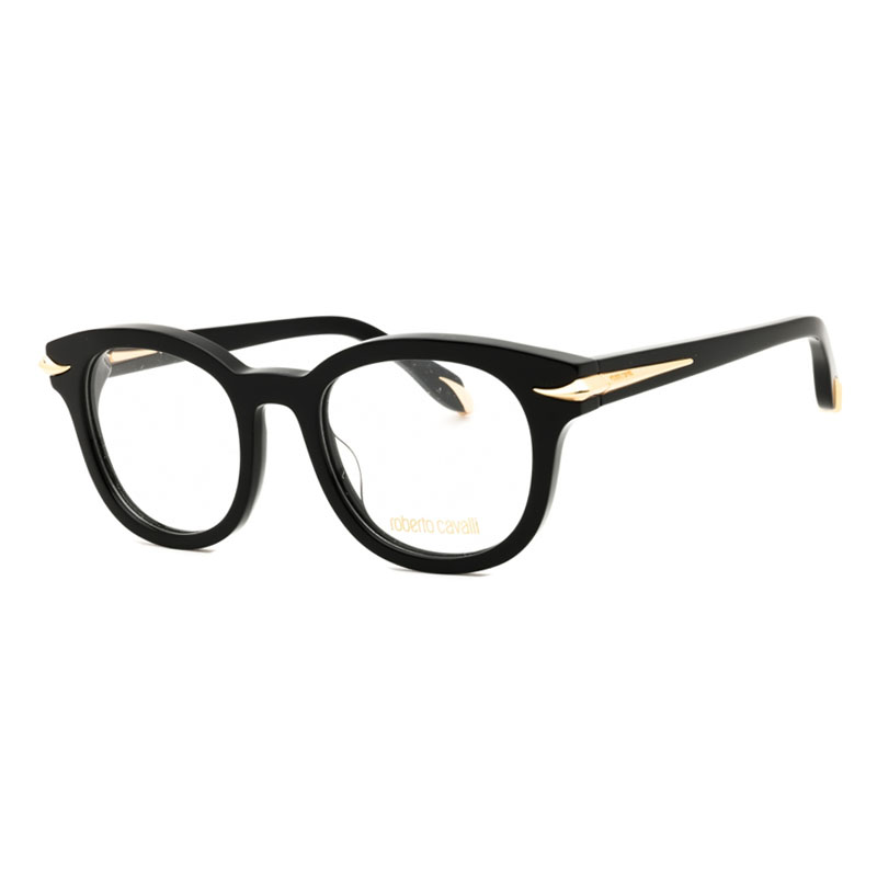 Roberto Cavalli VRC044M Women's Eyeglasses – Shiny Black, 49mm