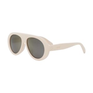 Celine CL40300U Women's Sunglasses β Ivory / Smoke Mirror, 55mm