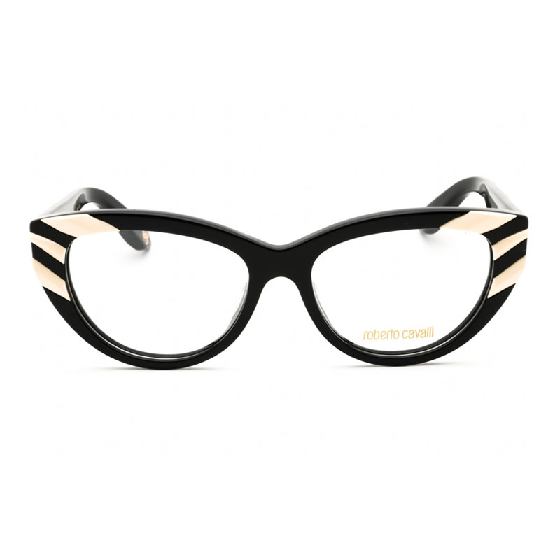 Roberto Cavalli VRC024V Women's Eyeglasses – Shiny Black, 53mm - Image 2