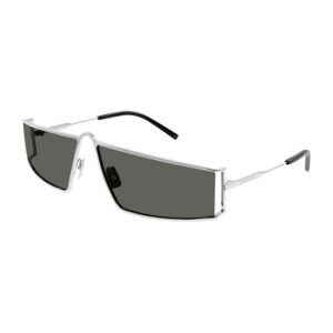 Saint Laurent SL606 Women's Sunglasses – Silver / Grey, 66mm