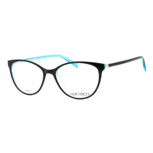Adensco AD234 Women's Eyeglasses β Black/Turquoise, 52mm