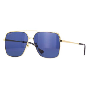 Gucci GG1099SA Men's Sunglasses β Gold / Blue Gold, 61mm