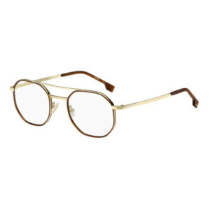 Hugo Boss BOSS1632 Men's Eyeglasses β Gold/Brown Havana, 50mm