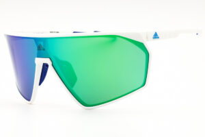 Adidas SP0073 Unisex Sunglasses – White / Green Mirror