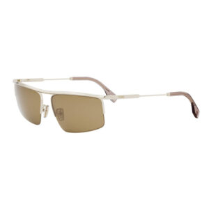 Fendi FE40141U Unisex Sunglasses – Gold / Brown, 60mm