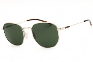 Gucci GG2095S Men's Sunglasses – Silver / Green, 52mm