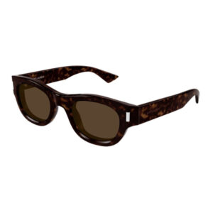 Saint Laurent SL761 Unisex Sunglasses – Dark Havana / Brown, 49mm