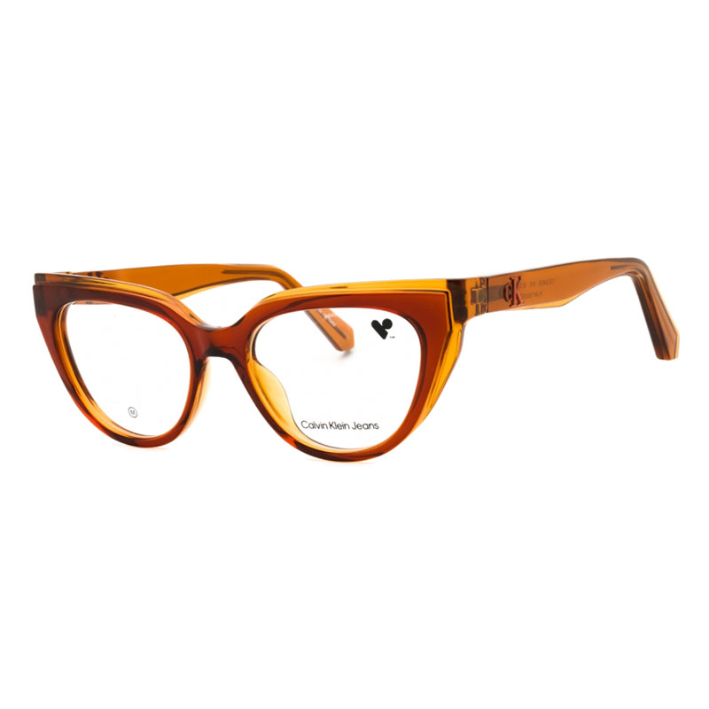 Calvin Klein Jeans CKJ24628 Women's Eyeglasses – Brick/Amber, 50mm