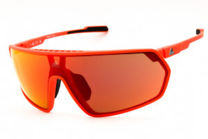 Adidas SP0088 Unisex Sunglasses – Matte Orange / Roviex Mirror