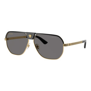 Versace VE2294 Men's Sunglasses β Black / Dark Grey Polarized, 61mm