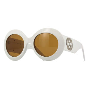 Gucci GG1647S Women's Sunglasses – White / Brown, 54mm