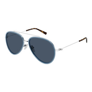 Gucci GG1981S Men's Sunglasses – Blue/Silver / Blue, 56mm
