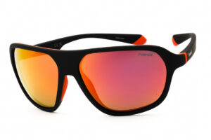 Polaroid Core PLD2152/S Men's Sunglasses β Black / Orange Grey Mirror, 59mm