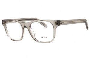 Prada PRA13V Men's Eyeglasses β Transparent Hematite Grey, 52mm