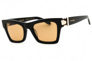 Salvatore Ferragamo SF2013S Women's Sunglasses β Black/Gold / Gold Brown, 52mm