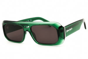 Palm Angels PERI102WILLOW Unisex Sunglasses – Green / Dark Grey, 57mm