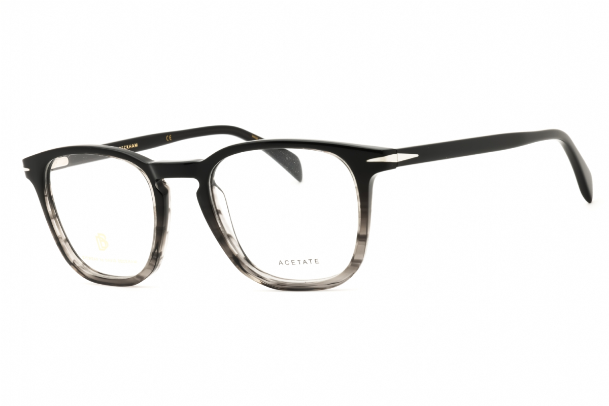 David Beckham DB1050 Men's Eyeglasses – Black Grey Horn, 49mm