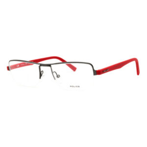 Police VPL257 Men's Eyeglasses β Shiny Gunmetal, 52mm