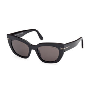 Tom Ford FT1190 Women's Sunglasses – Shiny Black / Smoke, 53mm
