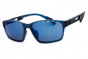 Adidas SP0024 Men's Sunglasses – Matte Blue / Blue, 58mm