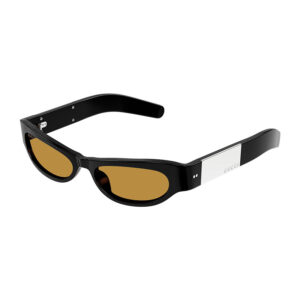 Gucci GG1635S Women's Sunglasses β Shiny Black / Brown, 53mm