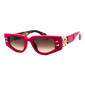 Roberto Cavalli SRC057M Women's Sunglasses β Shiny Fuchsia / Brown Gradient, 51mm