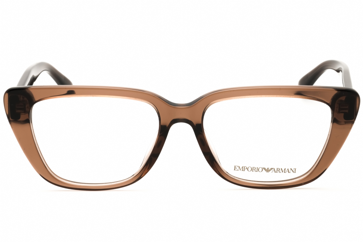 Emporio Armani EA3256U Women's Eyeglasses – Shiny Transparent Brown, 52mm - Image 2