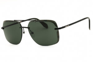 Adidas OR0017 Men's Sunglasses β Matte Black / Green, 62mm