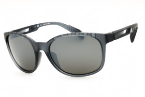 Adidas SP0011 Unisex Sunglasses – Grey / Smoke Polarized, 58mm