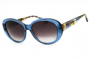 Anne Klein AK7081 Women's Sunglasses – Blue Crystal / Grey Gradient, 55mm