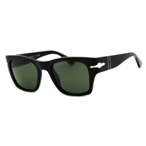Persol PO3384S Men's Sunglasses β Polished Black / Green, 52mm