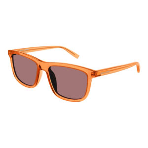 Saint Laurent SL501 Men's Sunglasses – Transparent Orange / Red, 56mm
