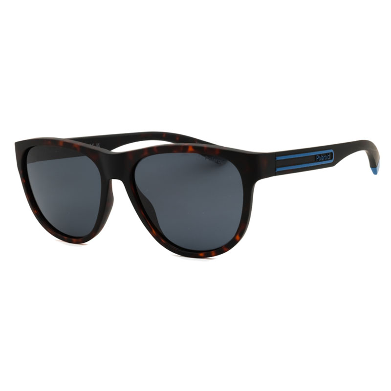 Polaroid Core PLD2156/S Men's Sunglasses – Matte Brown Havana / Blue Polarized, 56mm