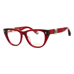 Roberto Cavalli VRC045 Women's Eyeglasses β Shiny Dark Burgundy, 54mm