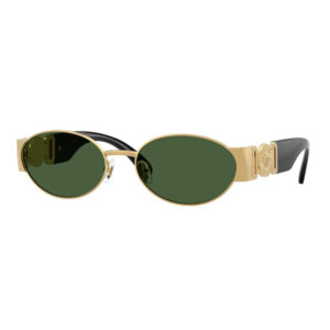 Versace VE2299 Women's Sunglasses β Gold/Black / Dark Green, 56mm
