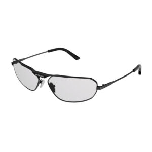 Balenciaga BB0245S Men's Sunglasses – Gunmetal / Light Grey, 64mm