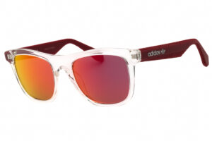Adidas OR0057 Unisex Sunglasses – Crystal / Bordeaux Mirror, 53mm