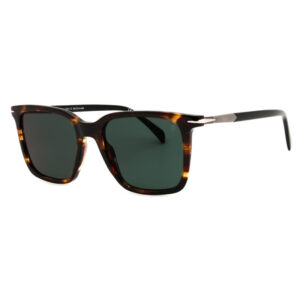 David Beckham DB1130/S Men's Sunglasses – Brown Horn / Green Mirror, 53mm