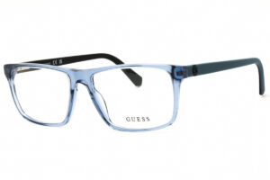 Guess GU50130 Men's Eyeglasses β Shiny Blue, 57mm