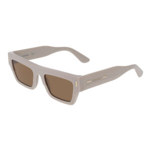 Calvin Klein CK25510S Unisex Sunglasses – Beige / Brown, 52mm