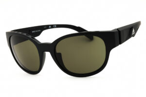 Adidas SP0009 Unisex Sunglasses β Matte Black / Green, 55mm