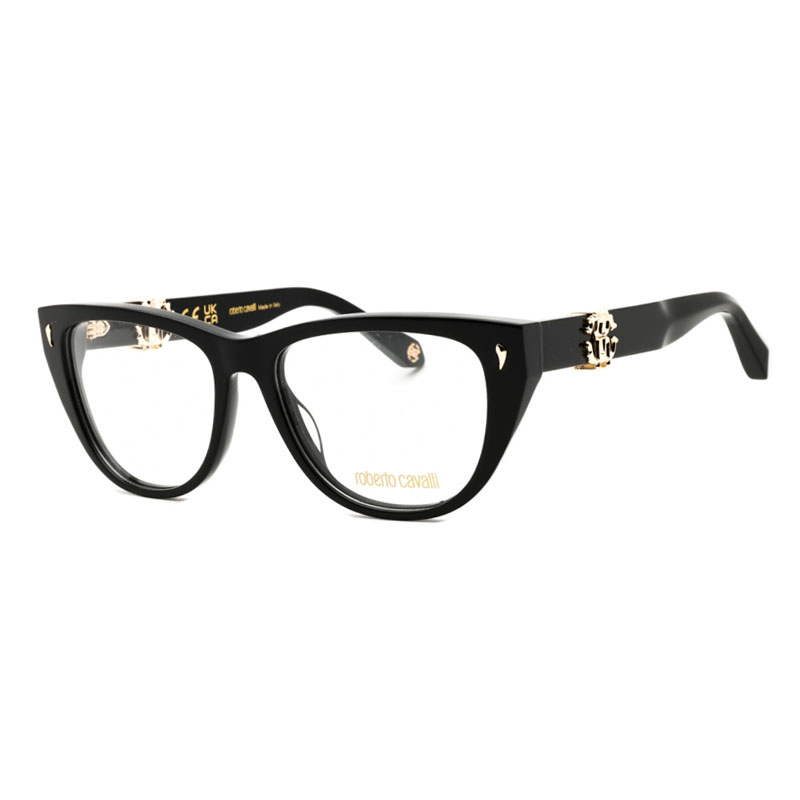 Roberto Cavalli VRC045 Women's Eyeglasses – Shiny Black, 54mm