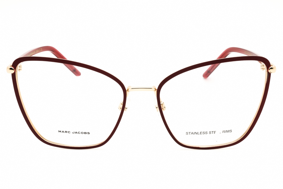Marc Jacobs MARC 776 Women's Eyeglasses – Matte Burgundy Gold, 58mm - Image 2