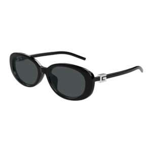 Gucci GG1684SA Women's Sunglasses – Shiny Black / Grey, 55mm