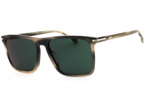 Hugo Boss BOSS1750/G/S Men's Sunglasses – Grey Horn / Green Mirror, 56mm