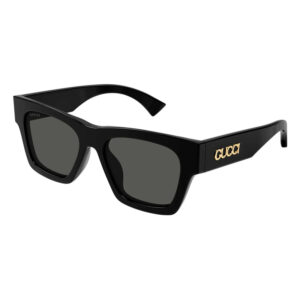 Gucci GG1835S Women's Sunglasses β Shiny Black / Grey, 52mm